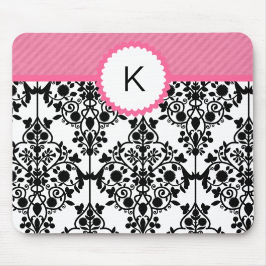 Tapis De Souris Monogramme chic Mousepad (Devant)