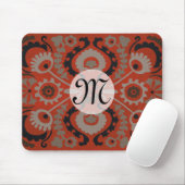 Tapis De Souris Monogramme | Cinnabar Suzani I (Avec souris)