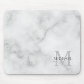 Tapis De Souris Monogramme classique personnalisé et apparence en  (Devant)