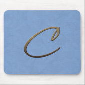 Tapis De Souris monogramme cursif - C (Devant)