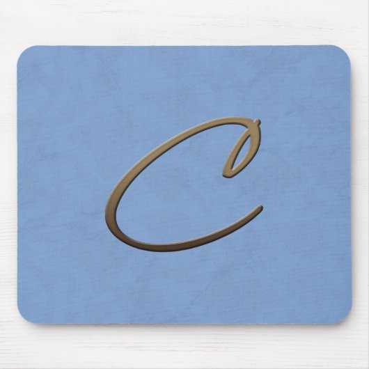 Tapis De Souris monogramme cursif - C (Devant)