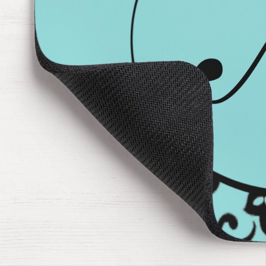 Tapis De Souris Monogramme Damas (Coin)