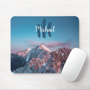 Tapis De Souris Monogramme de ciel magique montagne Storžič Slovén