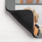 Tapis De Souris Monogramme de collection de photos Turquoise et gr (Coin)