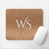 Tapis De Souris Monogramme de cuivre brossé (Avec souris)