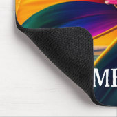 Tapis De Souris Monogramme de fleurs paradisiaques tropicales (Coin)