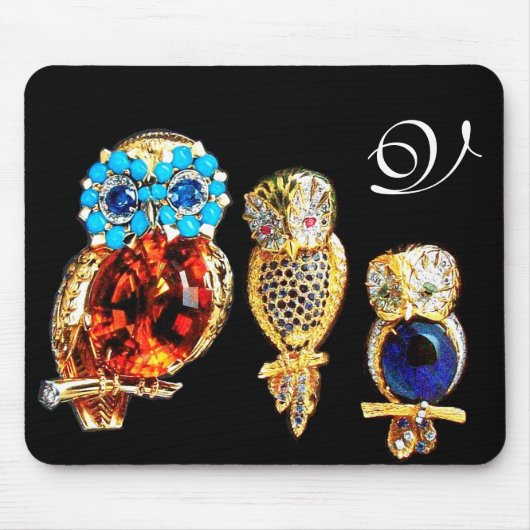 TAPIS DE SOURIS MONOGRAMME DE JEWEL OWLS (Devant)