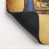 TAPIS DE SOURIS MONOGRAMME DE LA NATIVITÉ PARCHEMENT DE NOËL (Coin)