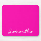 Tapis De Souris monogramme de mode rose néon (Devant)