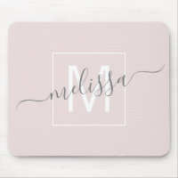 monogramme de nom de script moderne