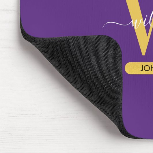 Tapis De Souris Monogramme de Parties scintillant de la géode d'âg (Coin)