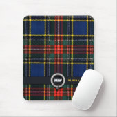 Tapis De Souris Monogramme de tartan de Macbeth (Avec souris)