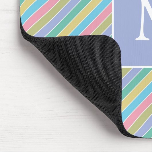 Tapis De Souris Monogramme Diagonal Diagonal cool Élégant (Coin)