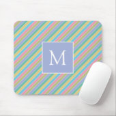 Tapis De Souris Monogramme Diagonal Diagonal cool Élégant (Avec souris)