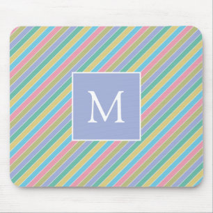 Tapis De Souris Monogramme Diagonal Diagonal cool Élégant