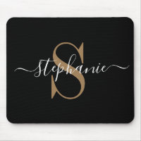 Monogramme d'or noir
