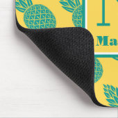 Tapis De Souris Monogramme du motif | d'ananas (Coin)