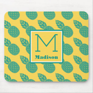 Tapis De Souris Monogramme du motif   d'ananas