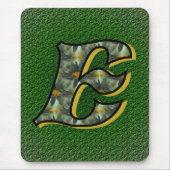 Tapis De Souris Monogramme E Daisies initiales Mousepad (Devant)