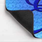 Tapis De Souris Monogramme élégant de Bluebird initial E (Coin)