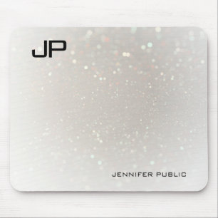 Tapis De Souris Monogramme Élégant Modèle Glam Moderne Personna