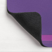 Tapis De Souris Monogramme en cuir violet (Coin)