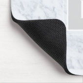 Tapis De Souris Monogramme en marbre blanc (Coin)