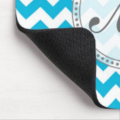 Tapis De Souris Monogramme fait sur commande avec l'arrière - plan (Coin)
