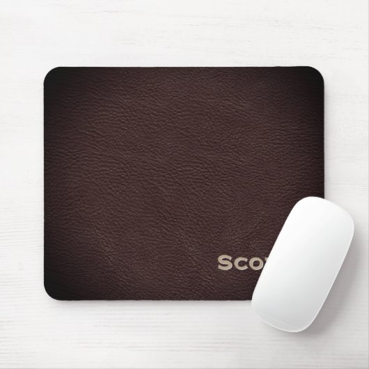 Tapis De Souris Monogramme fait sur commande exécutif de motif en (Avec souris)