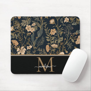Tapis De Souris Monogramme floral Art nouveau de William Morris  