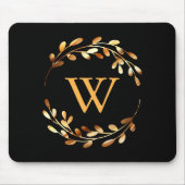 Tapis De Souris Monogramme floral Goldel (Devant)