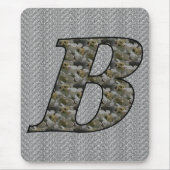 Tapis De Souris Monogramme initial B Hydrangea Floral Mousepad (Devant)