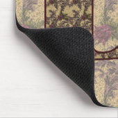 Tapis De Souris Monogramme Initial D Élégant Floral Mousepad (Coin)