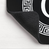 Tapis De Souris Monogramme initial du cadre de ligne de clé grecqu (Coin)