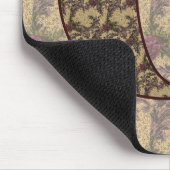 Tapis De Souris Monogramme Initiale C Élégant Floral Vintage (Coin)