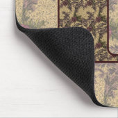Tapis De Souris Monogramme Initiale E Élégant Floral Vintage (Coin)