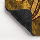 Tapis De Souris Monogramme Initiale F Pivoine Or  (Coin)