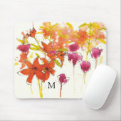 Tapis De Souris Monogramme | la prune de Patty (Avec souris)