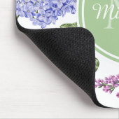 Tapis De Souris Monogramme Lilas Lavande (Coin)