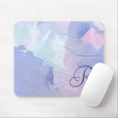 Tapis De Souris Monogramme | Lumières du nord II (Avec souris)