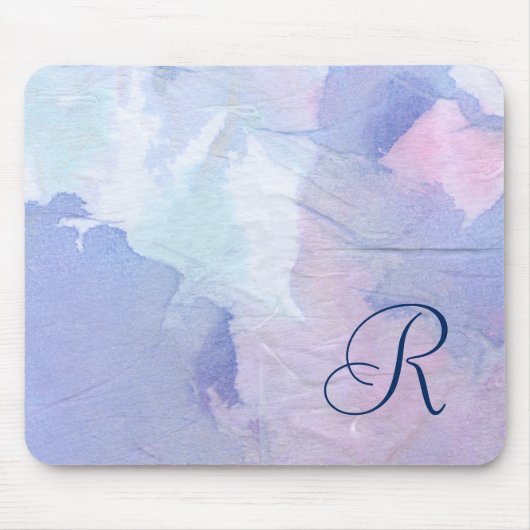 Tapis De Souris Monogramme | Lumières du nord II (Devant)