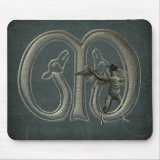 Tapis De Souris Monogramme M de gargouilles