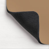 Tapis De Souris Monogramme mignon initial avec script Brown blanc (Coin)