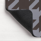 Tapis De Souris Monogramme moderne audacieux de pied-de-poule de (Coin)