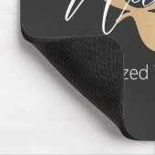 Tapis De Souris Monogramme Moderne Initiale Q & Nom Personnalisé (Coin)