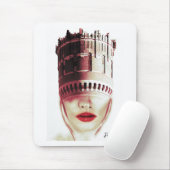 Tapis De Souris Monogramme moderne unique Imagination Collage d'oe (Avec souris)