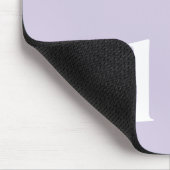 Tapis De Souris Monogramme mou violet clair initial (Coin)