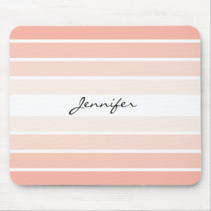 Tapis De Souris Monogramme Mousepad minimaliste en pastel de