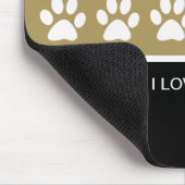 Tapis De Souris Monogramme Mousepads de chien (Coin)