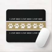 Tapis De Souris Monogramme Mousepads de chien (Avec souris)